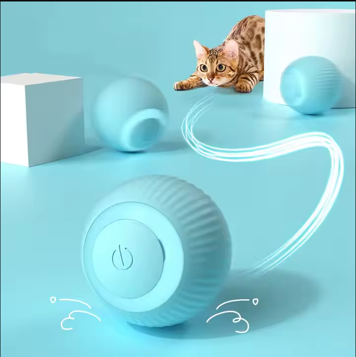  Cat Interactive Ball Smart Cat Toys Electronic Interactive Cat Toy Indoor Automatic Rolling Magic Ball PetAccessories