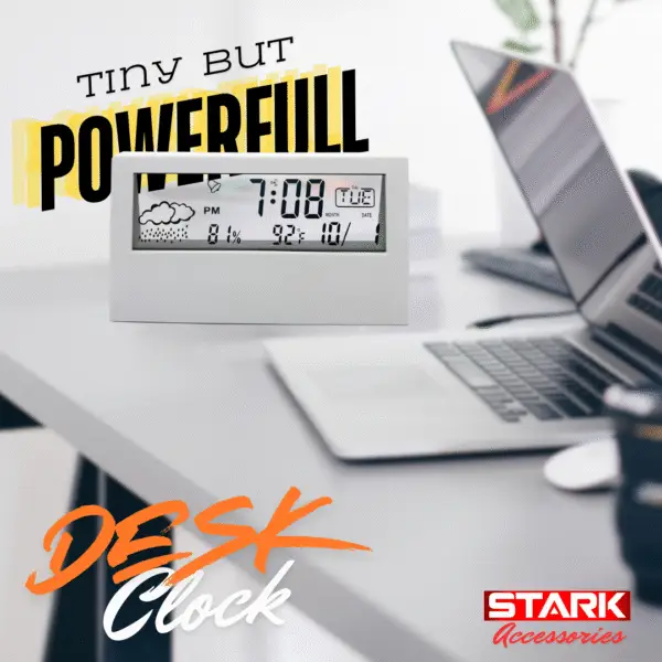 Transparent Glass Desk Clock - স্বচ্ছ কাঁচের ডেস্ক ঘড়ি - Image 3