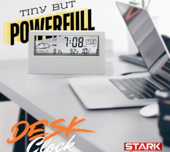 Transparent Glass Desk Clock – স্বচ্ছ কাঁচের ডেস্ক ঘড়ি