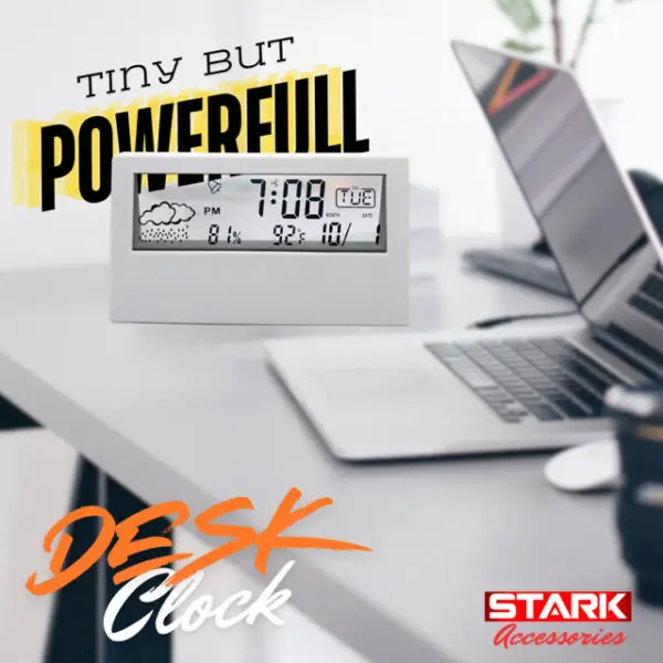Transparent Glass Desk Clock - স্বচ্ছ কাঁচের ডেস্ক ঘড়ি