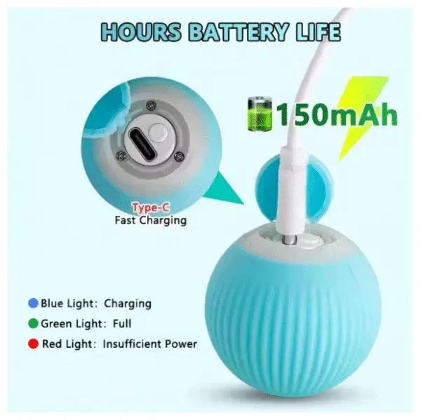 AUTOMATIC CAT TEASER BALL বিড়ালের খেলনা বল - Image 6