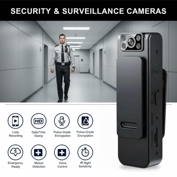 MiniClip Infrared Night Vision Body Camera মিনি ক্লিপ ইনফ্রারেড নাইট ভিশন বডি ক্যামেরা - Image 10
