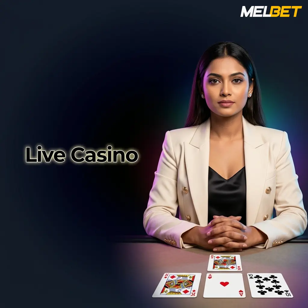 Melbet live casino with professional dealers streaming real-time roulette, blackjack, baccarat, Andar Bahar and Teen Patti